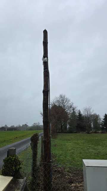 Installation d'une caméra extérieure AJAX pour surveiller une allée à Saint-Émilion