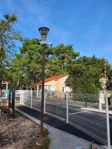 Installation complète de vidéoprotection connectée dans un camping au bassin d'Arcachon