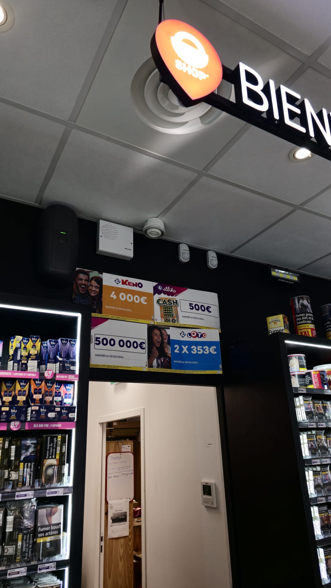 Pose d&rsquo;une alarme Aritech Advanced en remplacement d’un Galaxy Honeywell dans un tabac près de Libourne